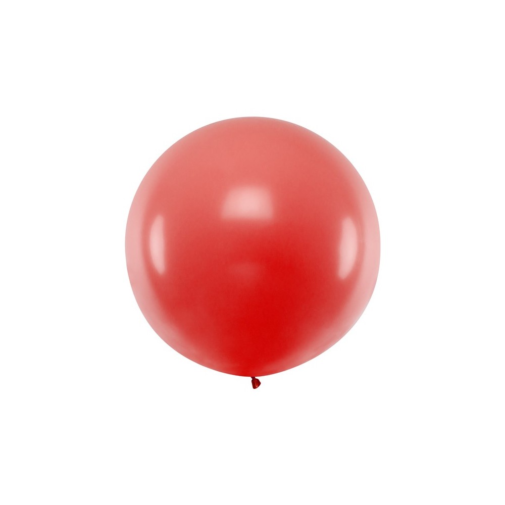 Ballon rond 1m - Rouge Pastel