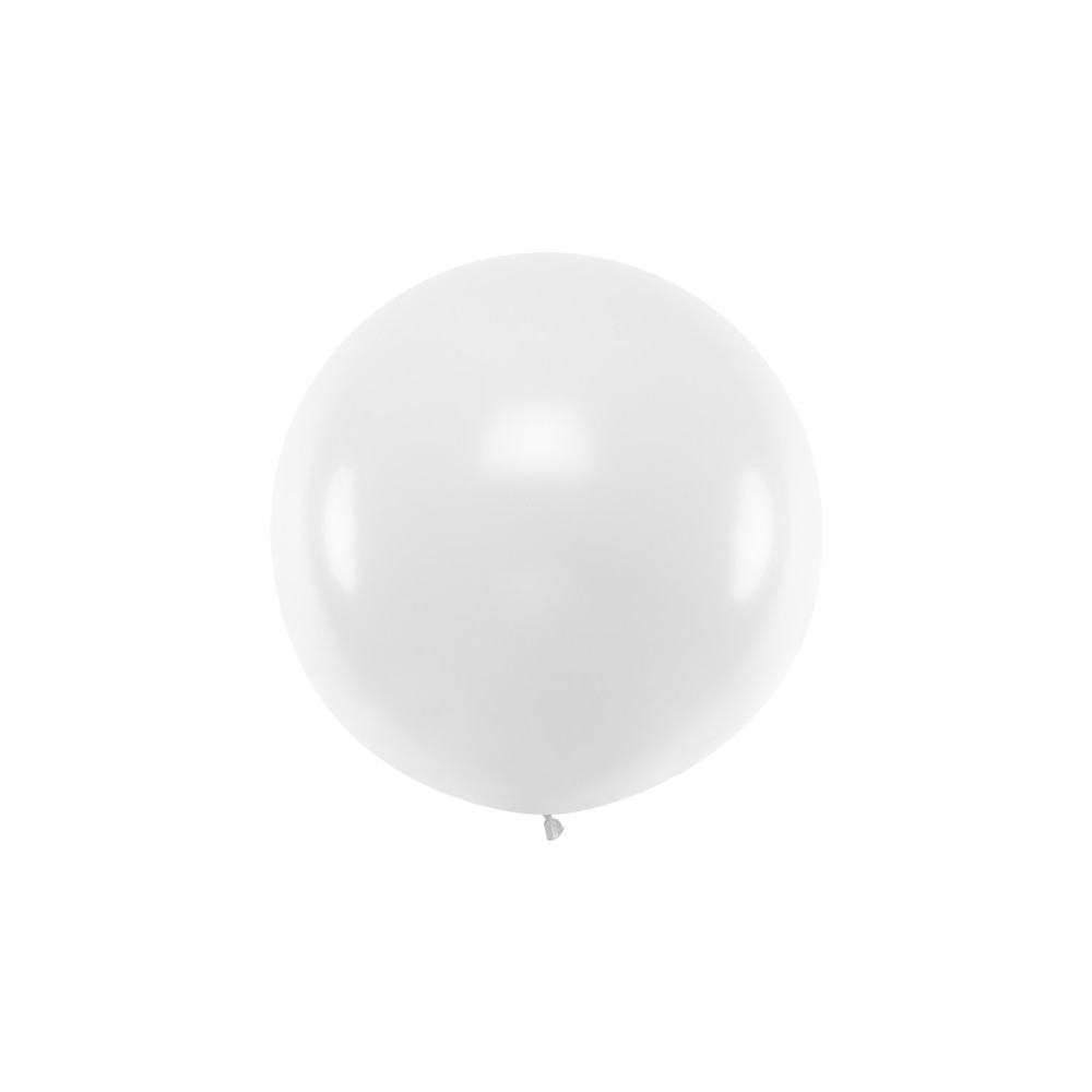 Ballon rond 1m - Blanc Pastel