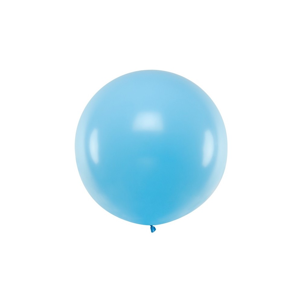 Ballon rond 1m - bleu ciel pastel