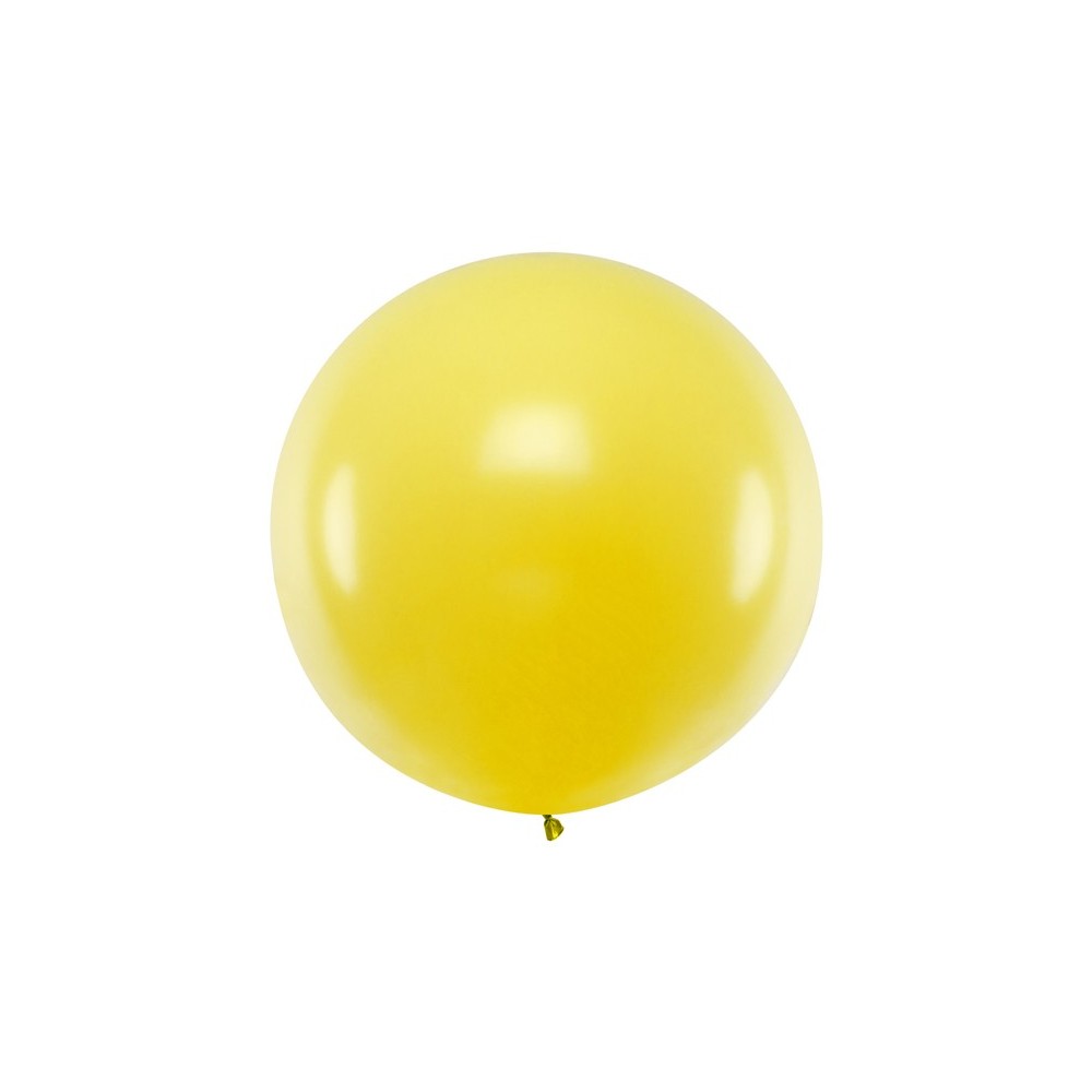 Ballon rond 1m - Jaune pastel