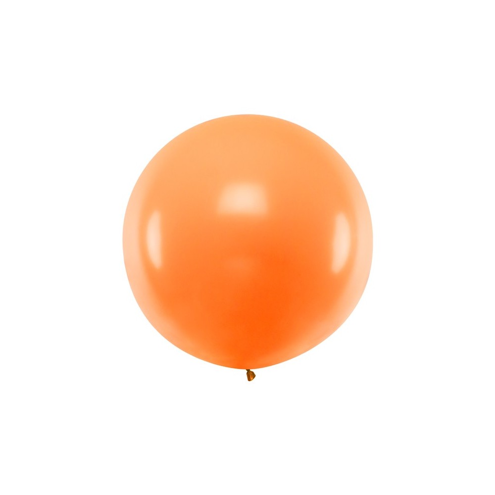 Ballon rond 1m - Orange Pastel