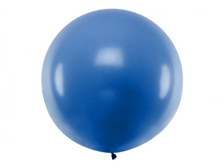 Ballon rond 1m - bleu Pastel