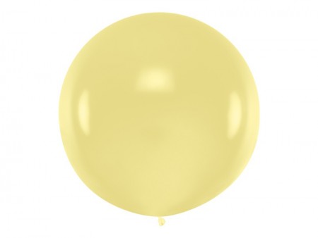 Ballon rond 1m - Crème Pastel