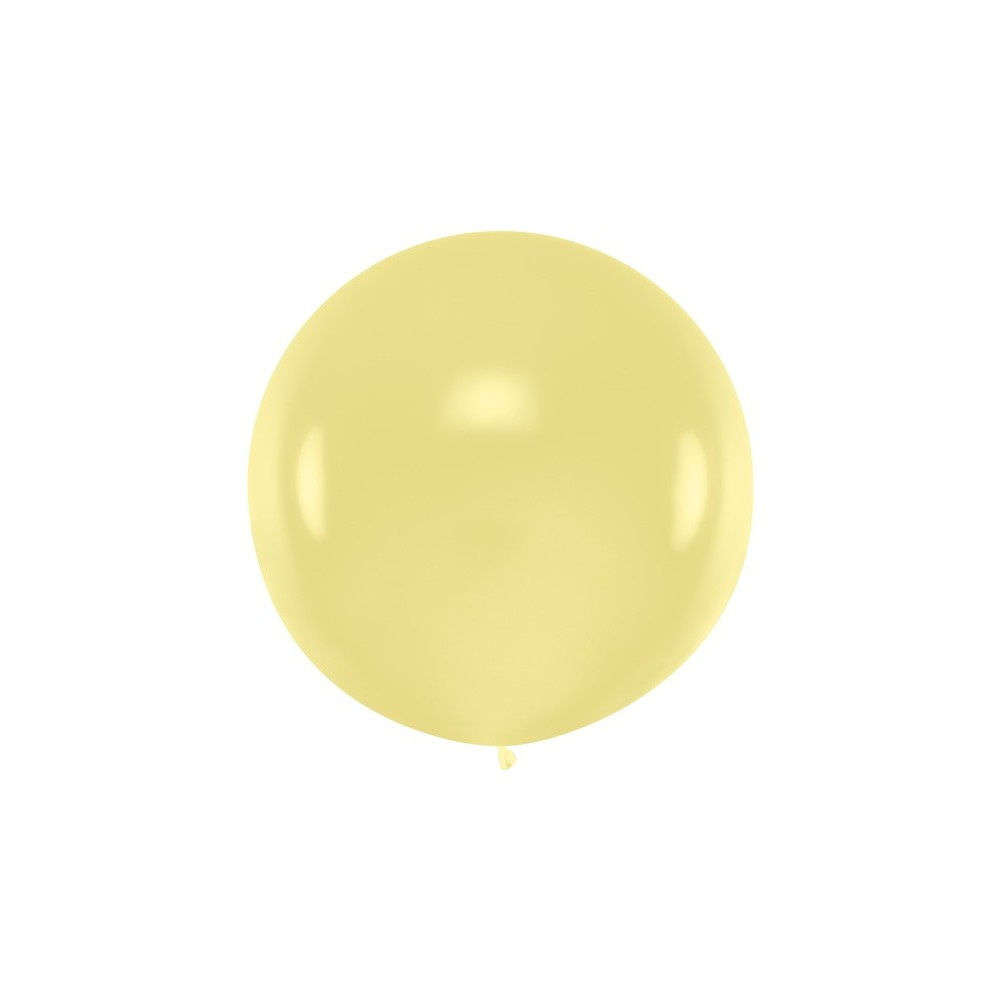 Ballon rond 1m - Crème Pastel
