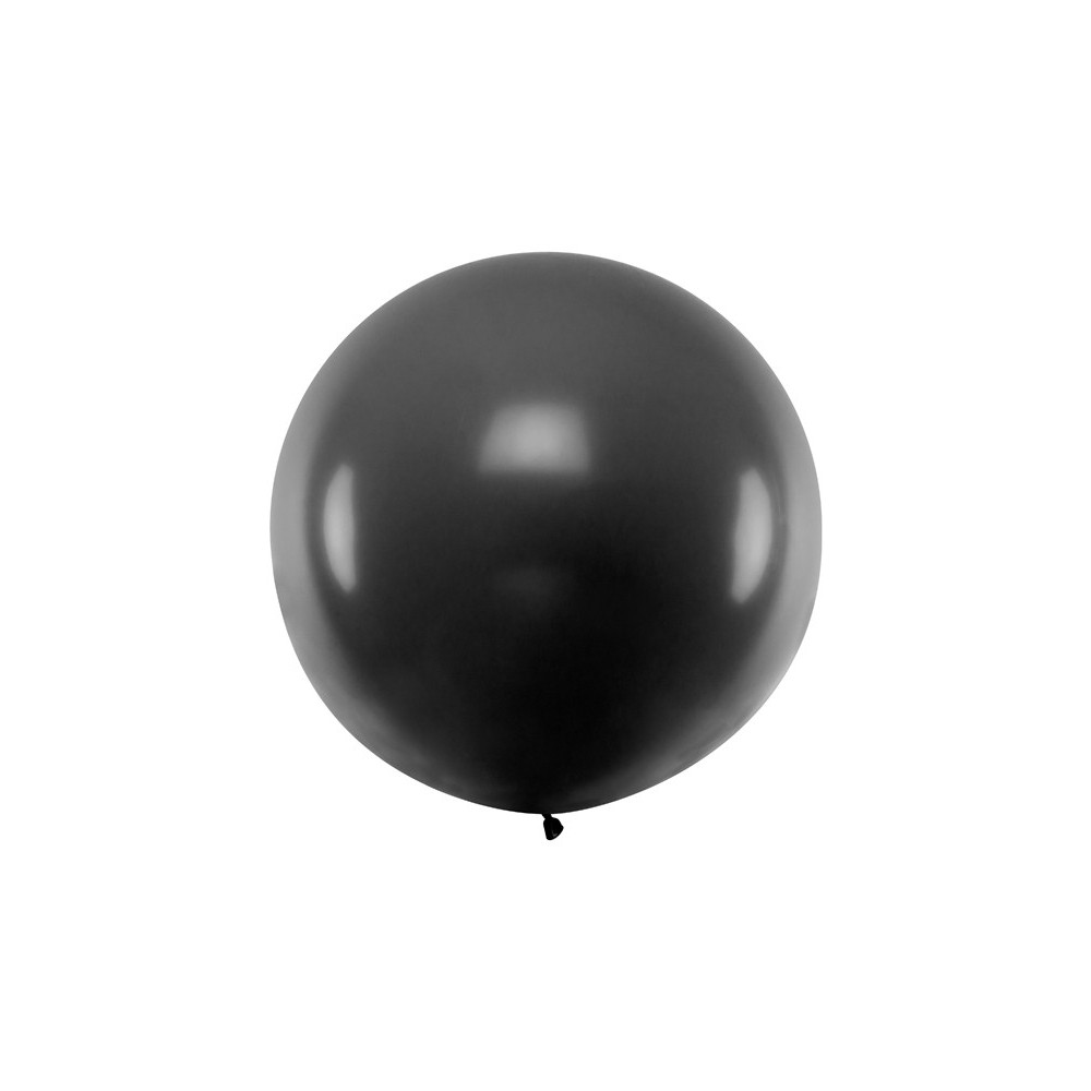 Ballon rond 1m - Noir Pastel