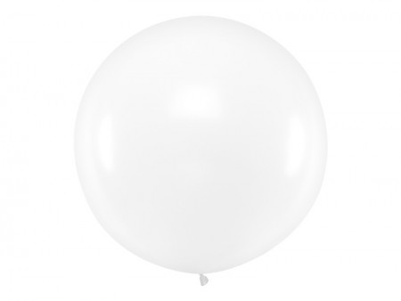Ballon rond 1m - Pastel Clear