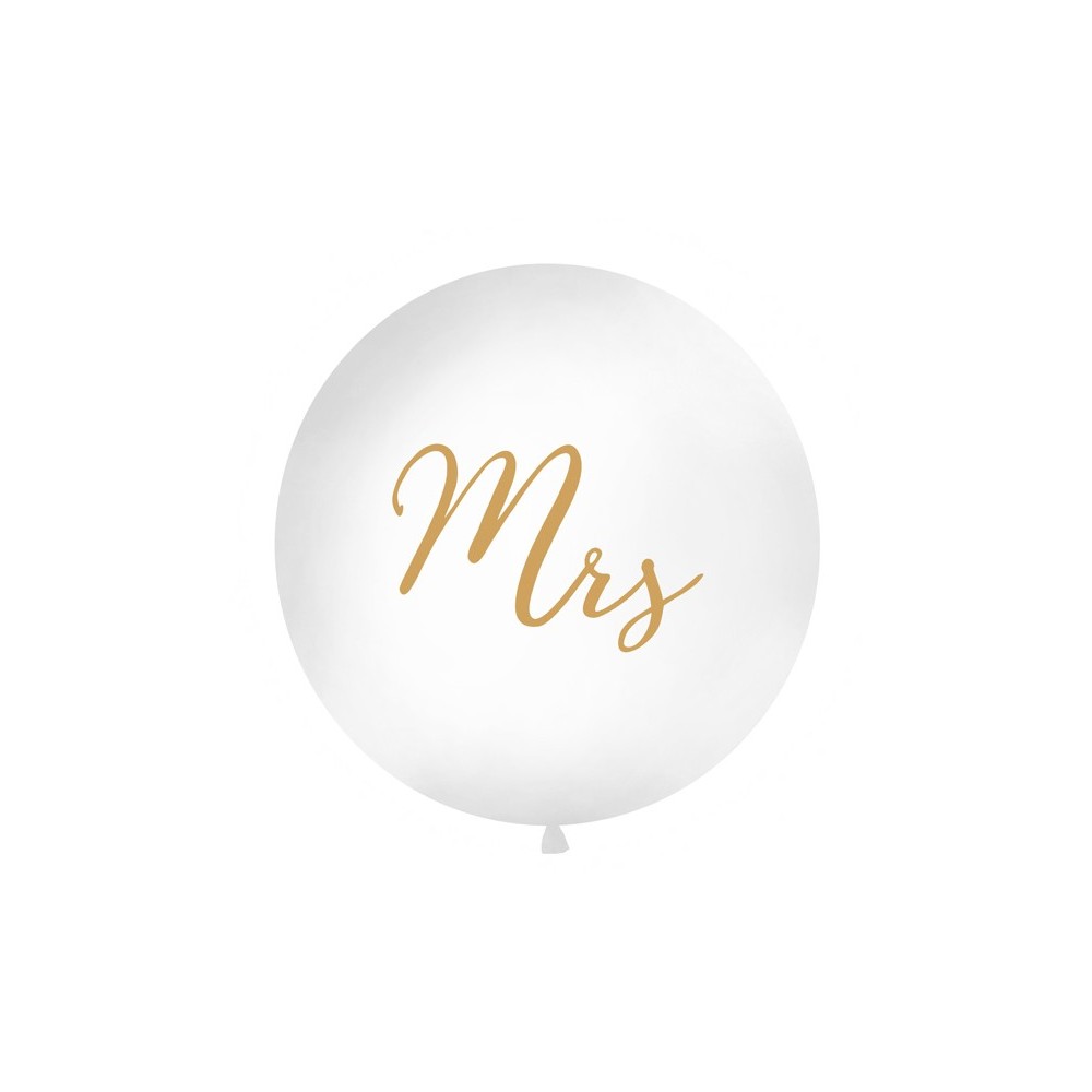 Ballon 1m - Mme - blanc