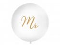 Ballon 1m - Mr - blanc