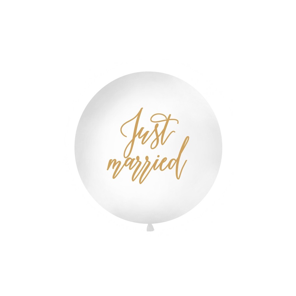 Ballon 1m - Jeunes mariés - blanc
