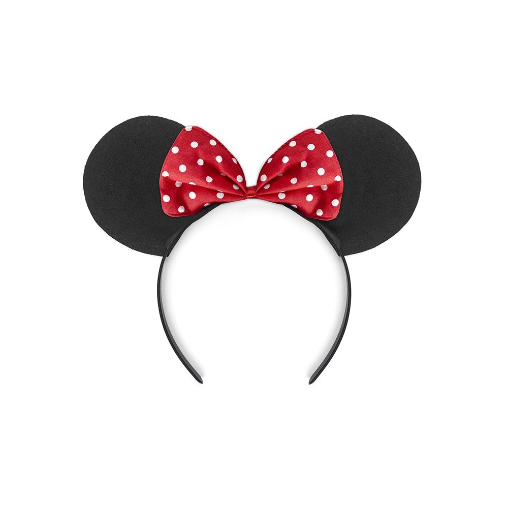 Bandeau Souris noir et rouge