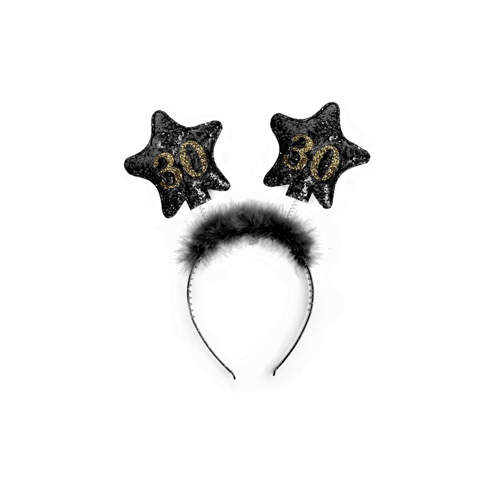Serre tête étoiles noir 30 ans