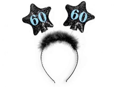 Bandeau avec étoiles 60 noir