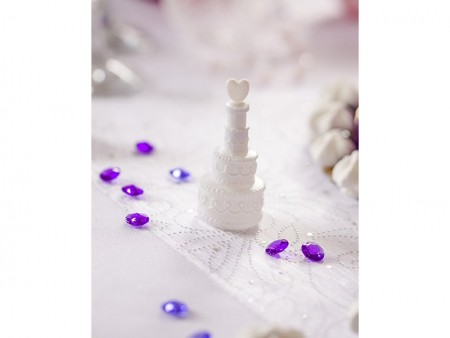 Organza imprimé- blanc -...