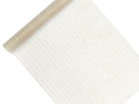 Organza imprimé- blanc -...