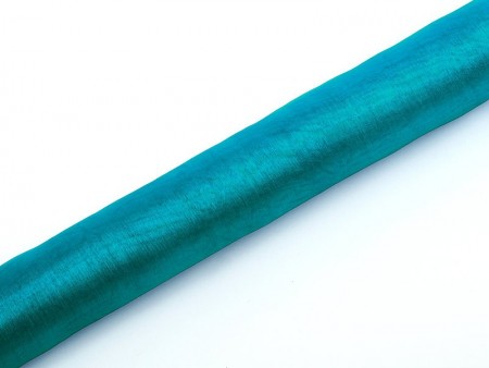 Organza uni - turquoise -...