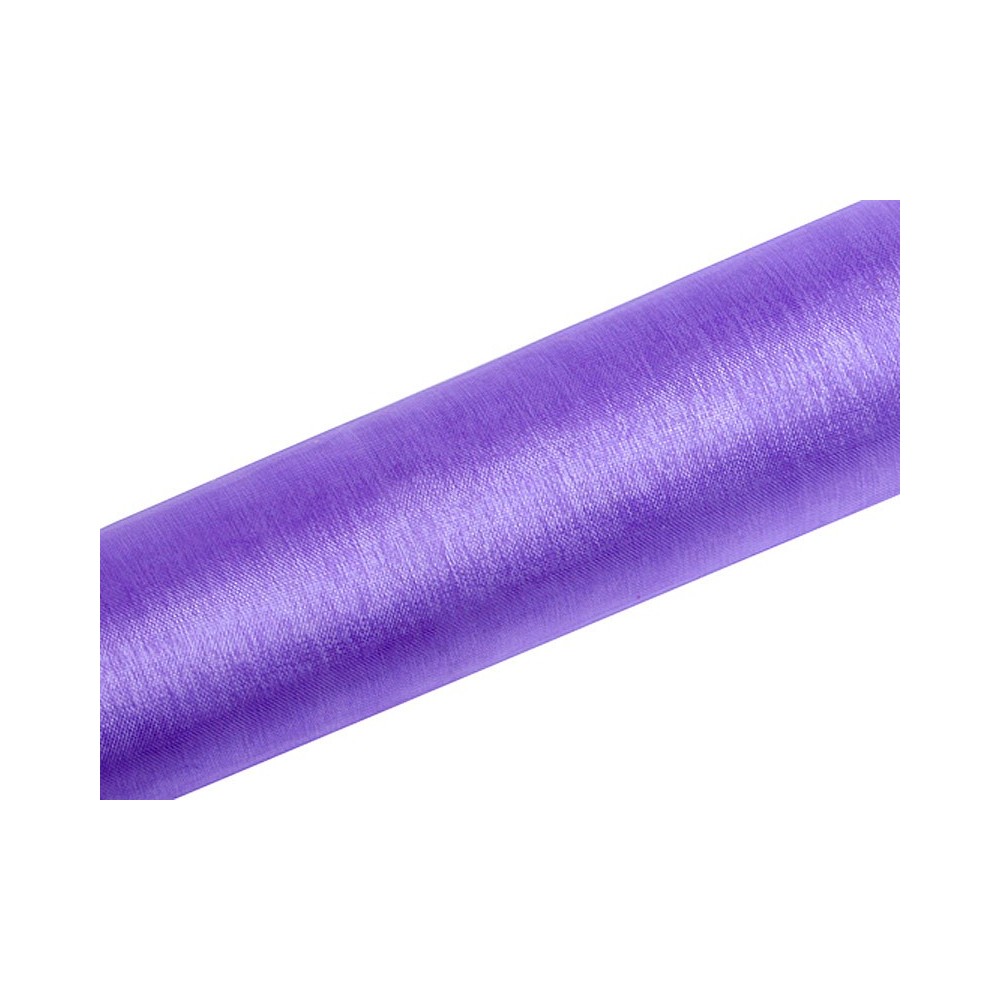 Organza uni - lilas - 0,16 x 9m