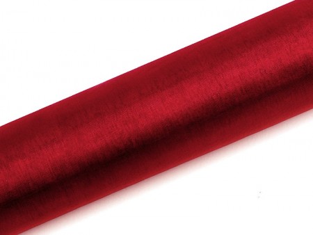 Organza uni - rouge - 0,16...
