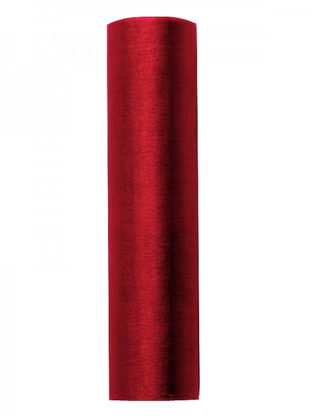 Organza uni - rouge - 0,16...