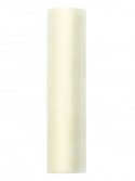 Organza uni - crème pâle - 0,16 x 9m