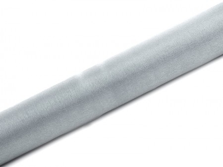 Organza uni Snow - argent -...