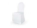 Housse de chaise en tissu élastique - blanc