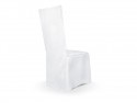 Housse de chaise en tissu mat blanc - blanc