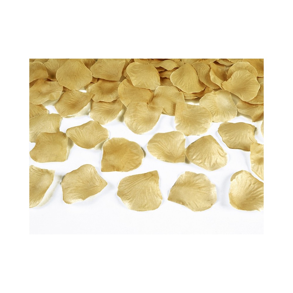 100 Pétales de rose dans un sac - or