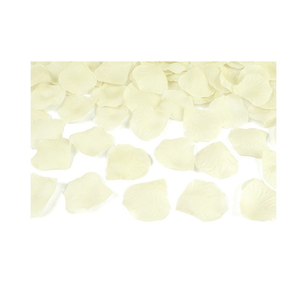 100 Pétales de rose dans un sac - crème
