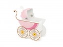 10 Boîtes cadeaux - poussette bébé rose