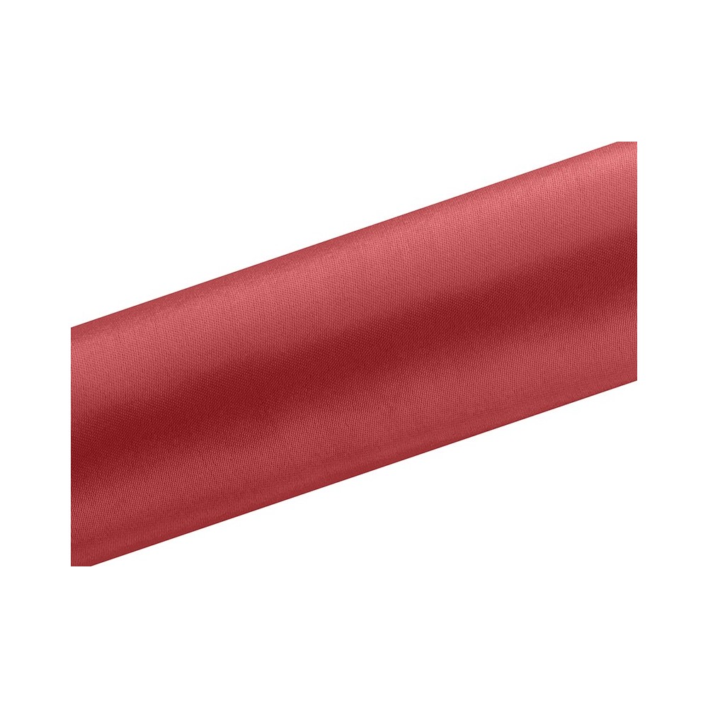 Rubans tissu lisse - rouge - 0,16 x 9m