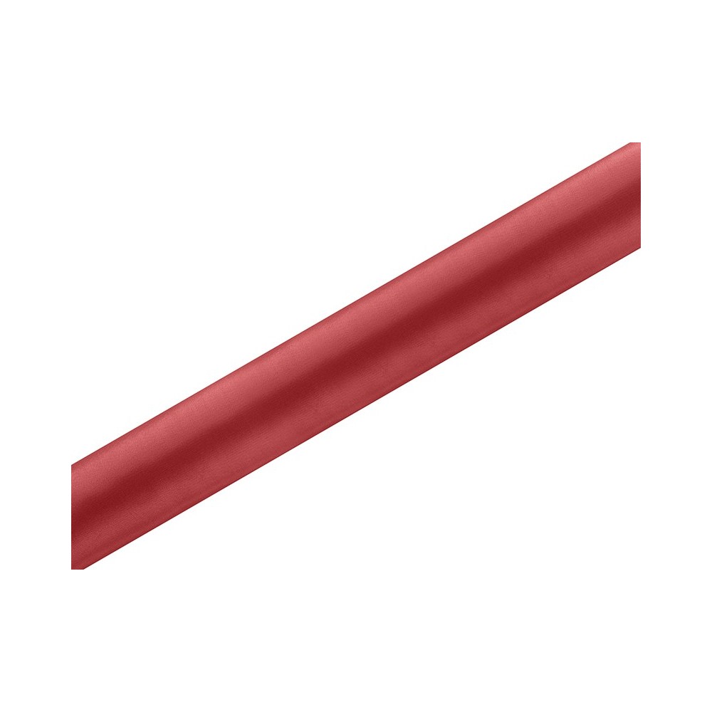 Rubans tissu lisse - rouge - 0,36 x 9m