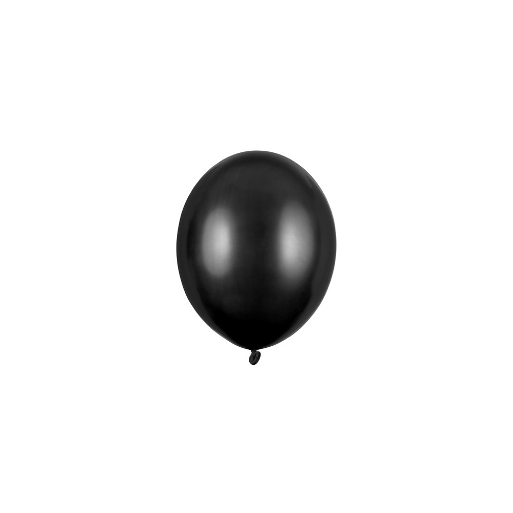 100 Ballons Strong 23 cm - Noir Métallique