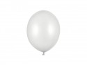 100 Ballons Strong 23 cm - Neige argente métallisée