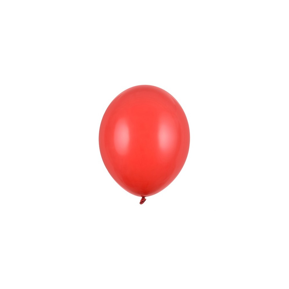 100 Ballons Strong 23 cm - Pastel rouge coquelicot