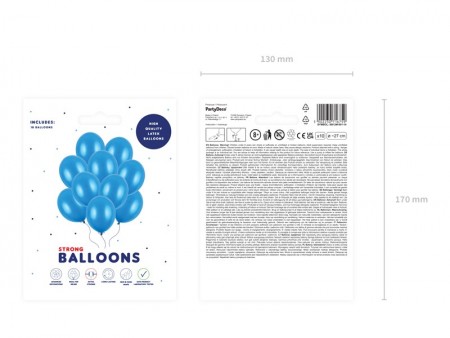 10 Ballons 27cm - bleuet...