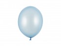 10 Ballons 27cm - bleu bébé métallique