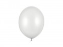 100 Ballons Strong 27cm - Neige argente métallique