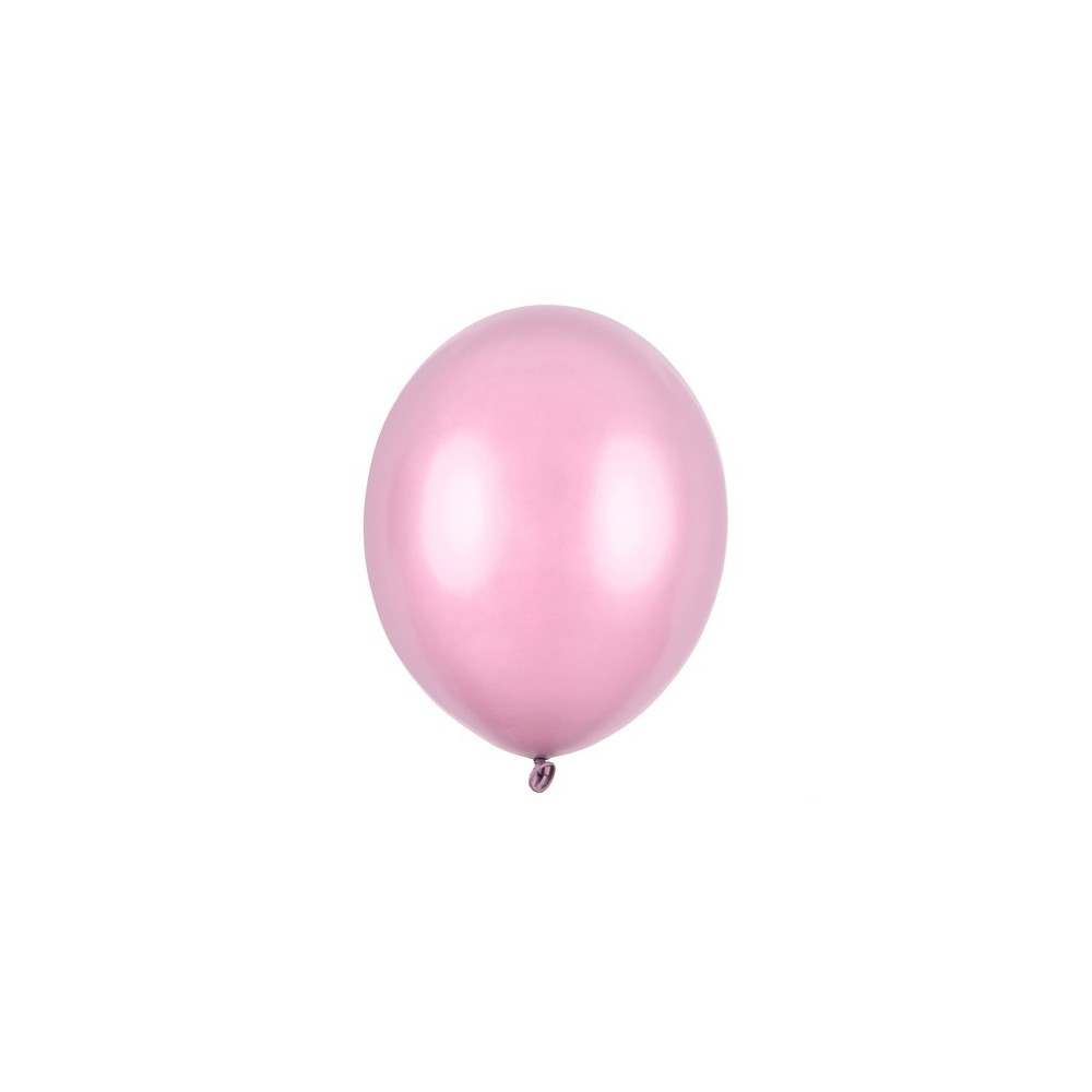 10 Ballons 27cm - Rose bonbon métallisé