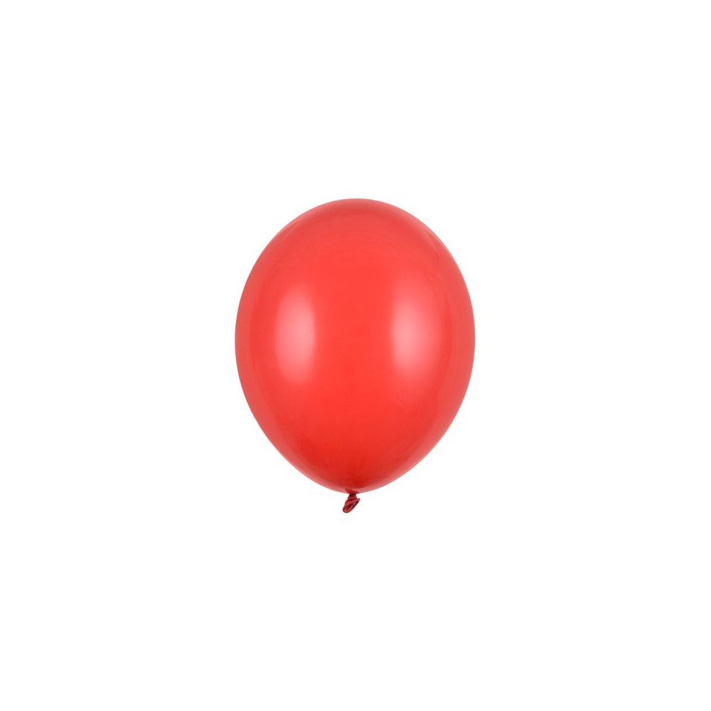 100 Ballons Strong 27cm - Pastel rouge coquelicot