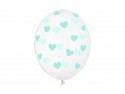50 Ballons 30 cm - Coeurs - cristal clair