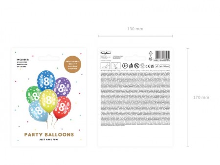 6 Ballons 30 cm - 8ème...