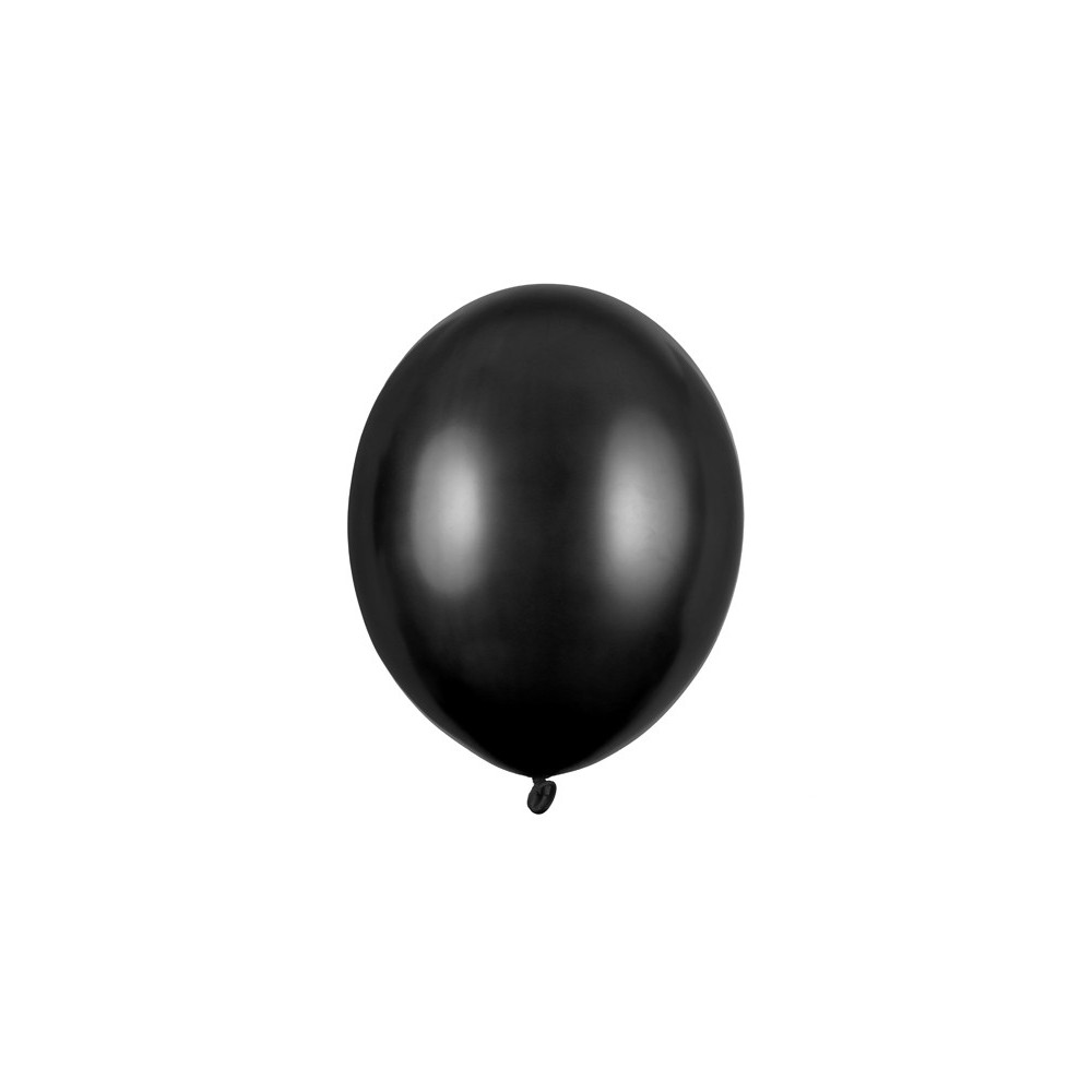 10 Ballons 30 cm - Noir Métallique