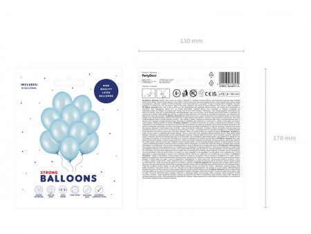 10 Ballons 30 cm - bleu...