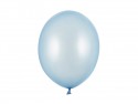 50 Ballons 30 cm - bleu bébé métallique