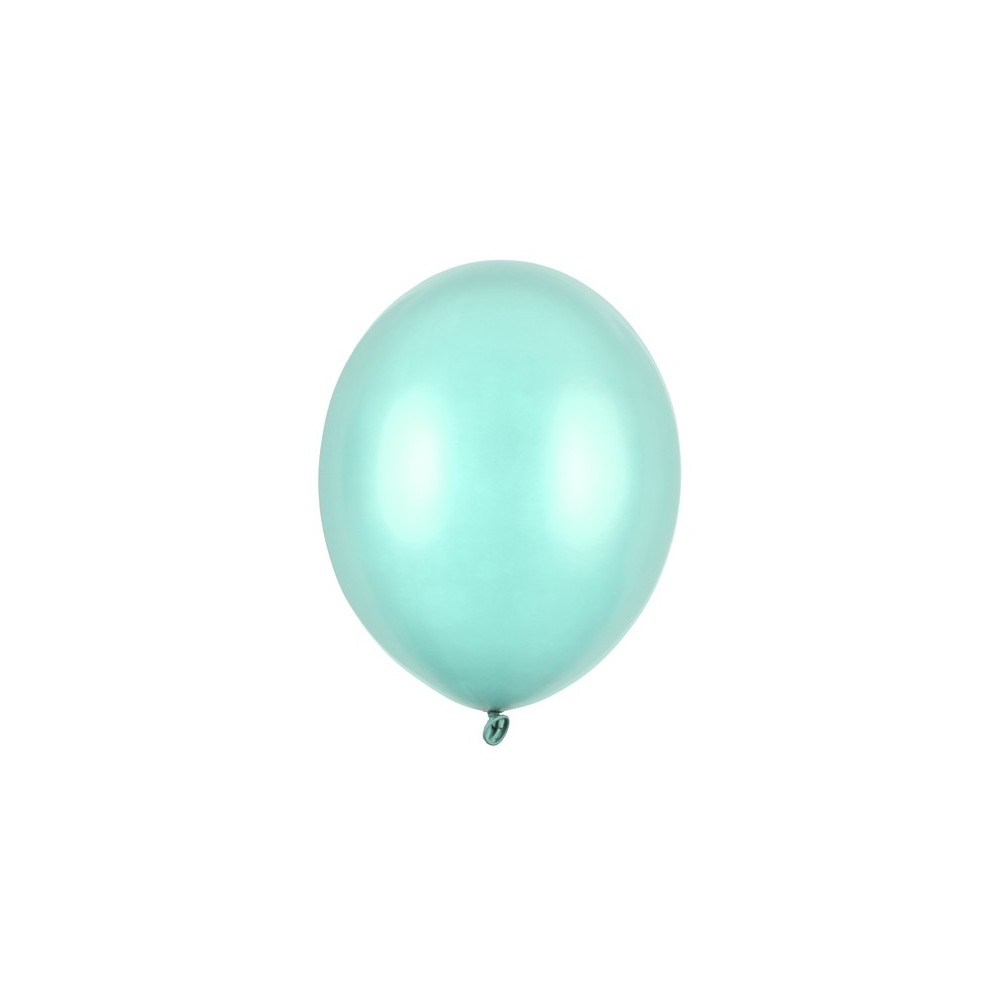 10 Ballons 30 cm - Vert menthe métallisé