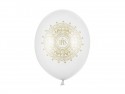 50 Ballons 30 cm - IHs - Blanc pur métallique