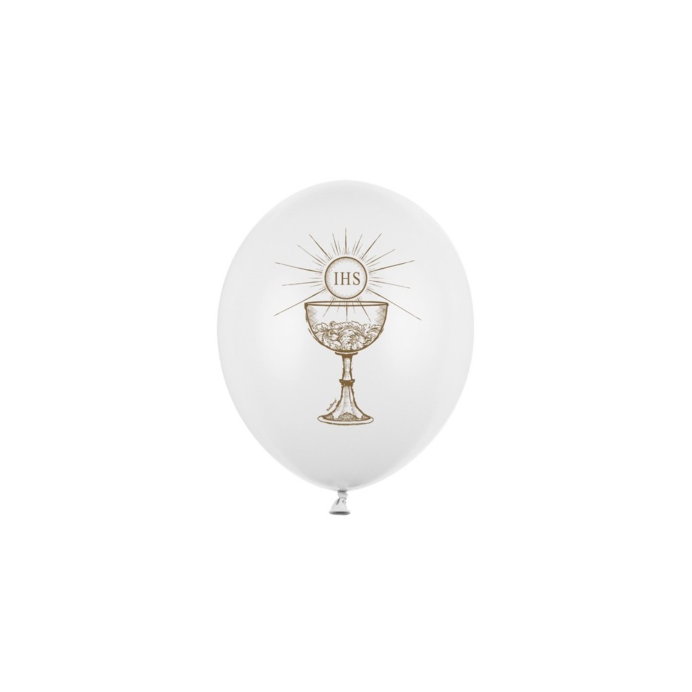 6 Ballons 30 cm - IHs - Pastel Blanc Pur