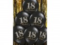 50 Ballons 30 cm - 18 & Brillant - Noir Pastel