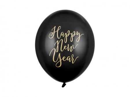 6 Ballons 30 cm - Happy New...