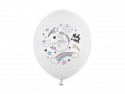 50 Ballons 30 cm - Licorne - Blanc pur pastel